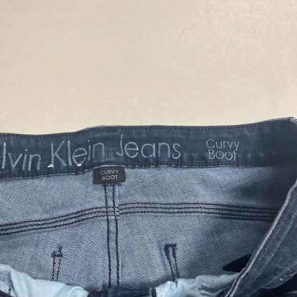 CALVIN KLEIN Curvy Boot‎ Jeans Size 16 /33 Inseam 28” Blue - Picture 8 of 9